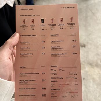 Molly Tea - Menu - Coffee & Tea Near Me - Atlanta, Georgia