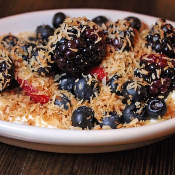 The Pomeroy - Fresh berries with mascarpone and toasted coconut. - New American Near Me - Astoria, New York
