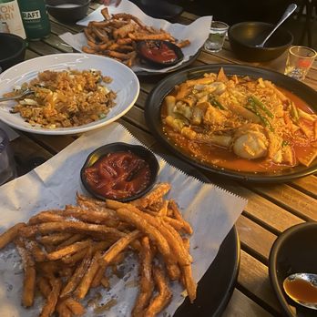 Danawa - sweet potato fries, rice cake w noodles, kimchi fried rice - Asian Fusion Near Me - Santa Clara, California Danawa - sweet potato fries, rice cake w noodles, kimchi fried rice - Asian Fusion Near Me - Santa Clara, California