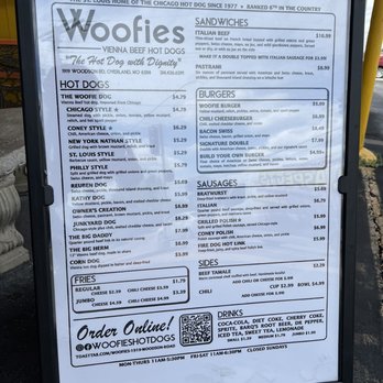 Woofies - Menu - Hot Dogs Near Me - Overland, Missouri Woofies - Menu - Hot Dogs Near Me - Overland, Missouri