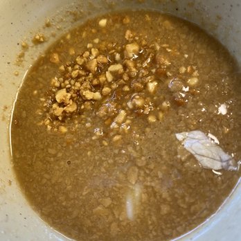 Pho'dera - Peanut sauce was watery, and tasted nothing like peanuts, more of powder water with a hint of sweetness? Sweet regrets. - Vietnamese Near Me - Madera, California