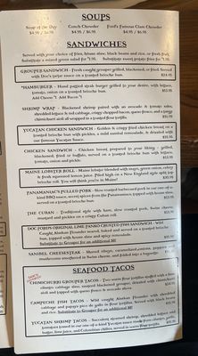 Menu photo 1 Boca Ciega St Petersburg, FL Menu photo 1 Boca Ciega St Petersburg, FL