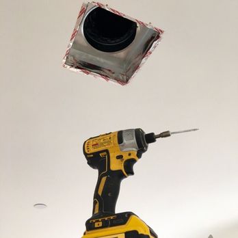 Accurate Duct Testing - The ceiling box is taped to the drywall to prevent air leakage. - Heating & Air Conditioning/HVAC Near Me - Glendale, California Accurate Duct Testing - The ceiling box is taped to the drywall to prevent air leakage. - Heating & Air Conditioning/HVAC Near Me - Glendale, California