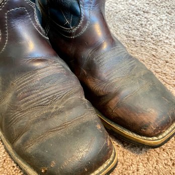 Red Wing - My husband's boots AFTER a cleaning - Shoe Stores Near Me - Temecula, California
