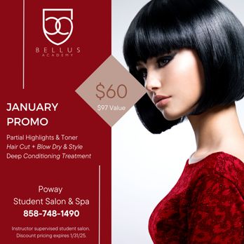 Bellus Academy - January 2025 Promo - Cosmetology Schools Near Me - Poway, California Bellus Academy - January 2025 Promo - Cosmetology Schools Near Me - Poway, California