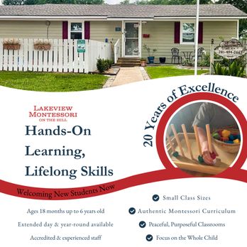 Lakeview Montessori - Montessori Schools Near Me - Sugar Land, Texas Lakeview Montessori - Montessori Schools Near Me - Sugar Land, Texas