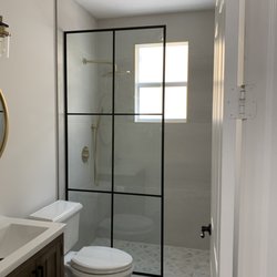 Glass designs unlimited - framed glass shower door and screen panel