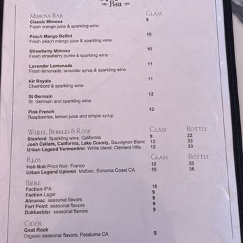 Cafe Jolie Petit - Menu 6/19/2024 - Coffee & Tea Near Me - Alameda, California