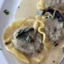 Mushroom Ravioli in Sage Butter Sauce