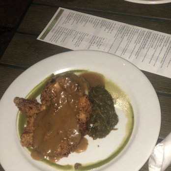 Foster's Kitchen Waikoloa - Fried chicken 4  mashed potatoes and greens 1.5 - American Near Me - Waikoloa, Hawaii
