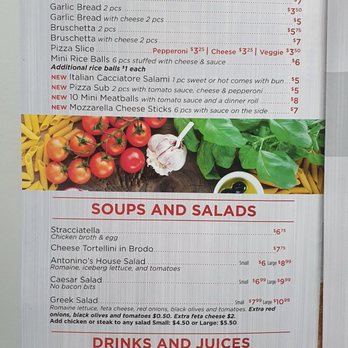 Antonino's Pizzeria & Panini - Menu - Pizza Near Me - Concord, Ontario Antonino's Pizzeria & Panini - Menu - Pizza Near Me - Concord, Ontario