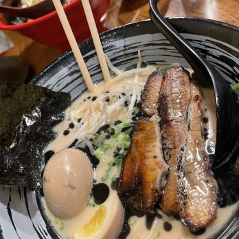 Jounetsu Ramen - Tonkotsu Ramen w/pork belly, extra egg & black garlic oil. Spicy Tonkotsu Ramen in the distance. @ojbaylen - Ramen Near Me - Long Beach, California Jounetsu Ramen - Tonkotsu Ramen w/pork belly, extra egg & black garlic oil. Spicy Tonkotsu Ramen in the distance. @ojbaylen - Ramen Near Me - Long Beach, California