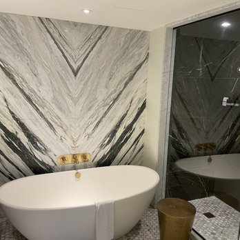 Pendry Baltimore - Marble bathroom - Hotels Near Me - Baltimore, Maryland