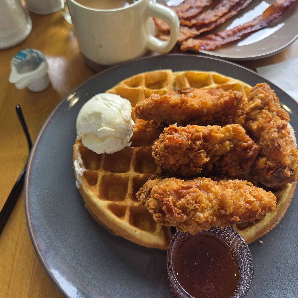 Loafy Lark - The BEST Wingspan Waffles with hot honey and hot butter. - Breakfast & Brunch Near Me - East Wareham, Massachusetts Loafy Lark - The BEST Wingspan Waffles with hot honey and hot butter. - Breakfast & Brunch Near Me - East Wareham, Massachusetts