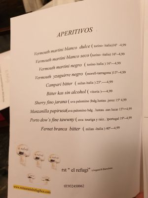 Menu photo 2 El Refugi de Rogent Barcelona, B