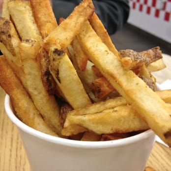 Five Guys - Their fries are crispy and fresh, served in a cup that is OVERFLOWING with deep fried goodness. - Burgers Near Me - Toronto, Ontario