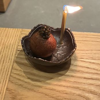 MĀZE - Banana mochi donut with caviar... a celebration treat! - New American Near Me - Honolulu, Hawaii