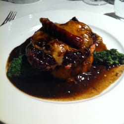 The Old Siege House Bar and Brasserie - Pheasant on butternut squash mash with red onion marmalade, smoked applewood cheddar, prosciutto and a veal jus