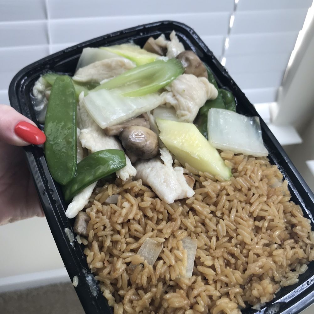 China Star - Moo Goo Gai Pan combo with Pork Fried Rice - Chinese Near Me - Raleigh, North Carolina