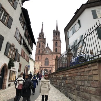 Basler Münster - First view walking up the hill - Churches Near Me - Basel, BS