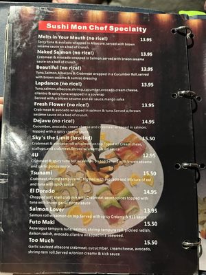 Menu photo 7 Sushi Mon By Sky Roseville, CA