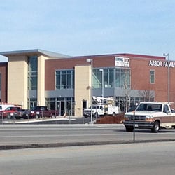 Arbor Family Medicine - Between Starbucks & Wells Fargo, it's a new building that was built & finished ate 2012