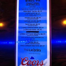 The Liebrary - Menu (3 of 3)