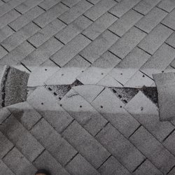 ATLAS Home Inspection - Missing roof shingles.
