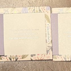 Credere Organics - The owner let us pick these motivational cards. So sweet.