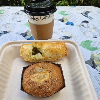 Passion Bakery Cafe - Mac Nut Latte, Turkey Pasto Ma Nut Puff Pastry,  and Banana Bread, - Bakeries Near Me - Kapaa, Hawaii