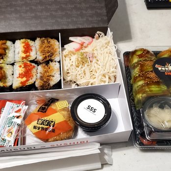 Sushi With Attitude - The classic attitude box and Crunchy Portabello & Carmelized Onions Roll - Caterers Near Me - Los Angeles, California Sushi With Attitude - The classic attitude box and Crunchy Portabello & Carmelized Onions Roll - Caterers Near Me - Los Angeles, California