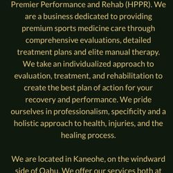 Hawaii Premier Performance and Rehab