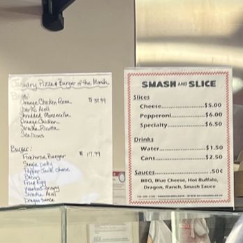 Smash And Slice - Menu - Pizza Near Me - Las Vegas, Nevada Smash And Slice - Menu - Pizza Near Me - Las Vegas, Nevada