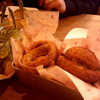 Bareburger - Astoria - Big Onion Rings and Pickles & Slaws - Burgers Near Me - Astoria, New York