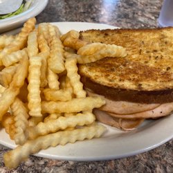 Hub Drive-In - Turkey & Swiss sandwich.