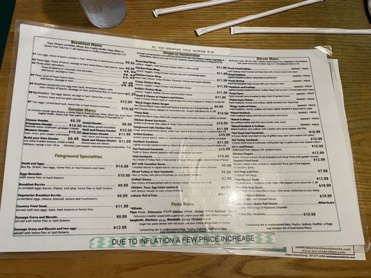 Menu photo 1 Fairground Cafe Topsham, ME Menu photo 1 Fairground Cafe Topsham, ME