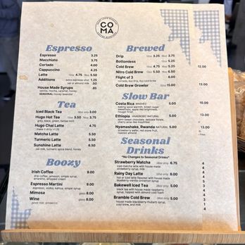 Coma Coffee Roasters - Menu - Coffee Roasteries Near Me - Richmond Heights, Missouri Coma Coffee Roasters - Menu - Coffee Roasteries Near Me - Richmond Heights, Missouri