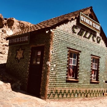 Calico Ghost Town - House made with green glass bottles. - Parks Near Me - Yermo, California Calico Ghost Town - House made with green glass bottles. - Parks Near Me - Yermo, California