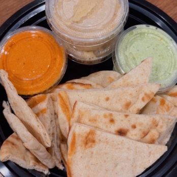 Panini Kabob Grill - Hummus trio - Mediterranean Near Me - Rancho Cucamonga, California