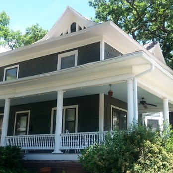 Creating Spaces - Great wrap around porch.  I did several projects on this 2  1/2 story Four Square home. - Architects Near Me - Des Moines, Iowa