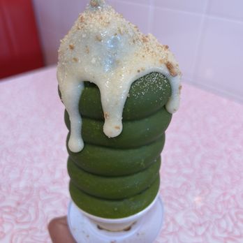 With Love Always - Vanilla soft serve with matcha shell and banana pudding drizzle. - Burgers Near Me - Las Vegas, Nevada With Love Always - Vanilla soft serve with matcha shell and banana pudding drizzle. - Burgers Near Me - Las Vegas, Nevada