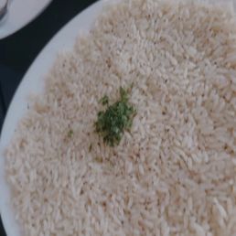 a plate of rice