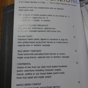 Graffiti's - Breakfast menu - Italian Near Me - Kanata, Ontario