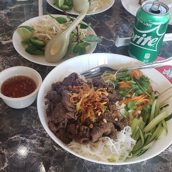 Pho Yes - Beef Vermicelli with side of sweet sauce. - Vietnamese Near Me - Manor, Texas Pho Yes - Beef Vermicelli with side of sweet sauce. - Vietnamese Near Me - Manor, Texas