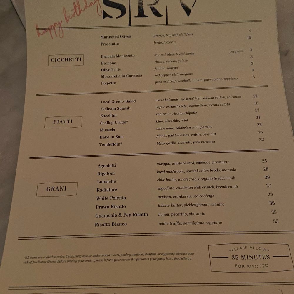 Menu Menu