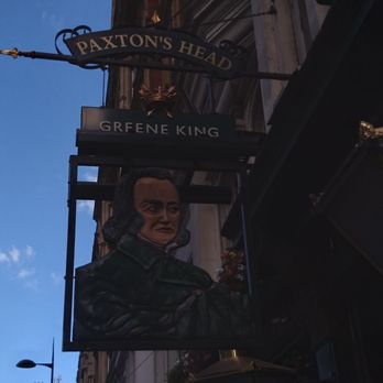 Paxtons Head - Sign - Pubs Near Me - London, XGL
