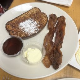 French toast and bacon French toast and bacon