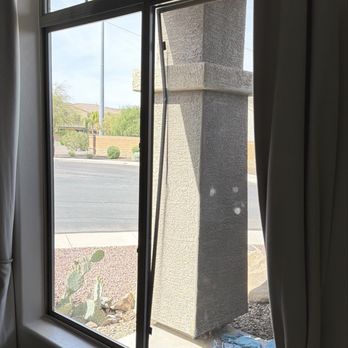 Special Ops Clean Team - Damaged window screen #1 with cleaning equipment in background - Home Cleaning Near Me - Phoenix, Arizona Special Ops Clean Team - Damaged window screen #1 with cleaning equipment in background - Home Cleaning Near Me - Phoenix, Arizona