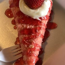 Cheesecake On A Stick - Strawberry shortcake cheesecake.