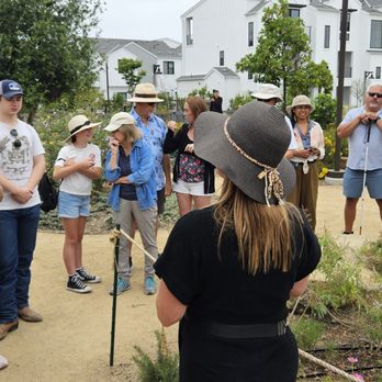 Fox Point Farms - FPF herbalist Jenny welcomes members of the Blind Stokers Club to FPF radial herb garden. - Venues & Event Spaces Near Me - Encinitas, California Fox Point Farms - FPF herbalist Jenny welcomes members of the Blind Stokers Club to FPF radial herb garden. - Venues & Event Spaces Near Me - Encinitas, California